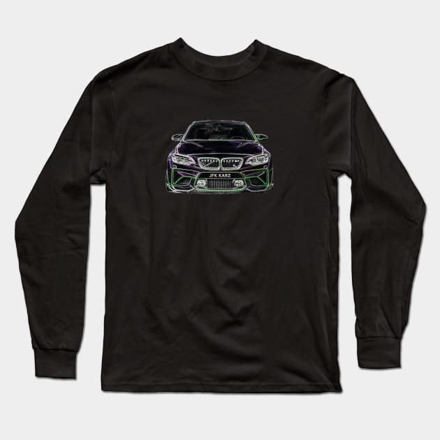 BMW M3 3 Series 2013 Front End Long Sleeve T-Shirt by JFK KARZ